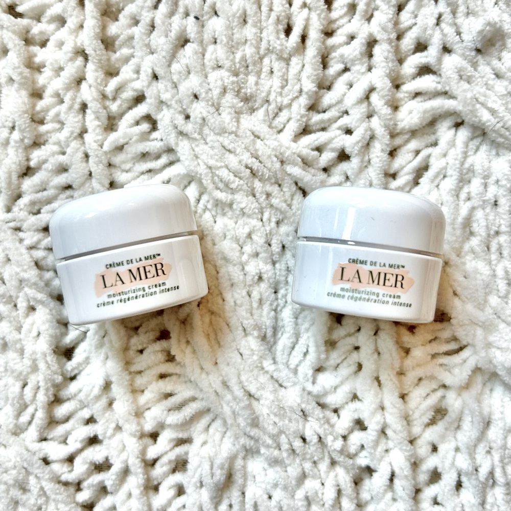 La Mer moisturizing cream travel size set